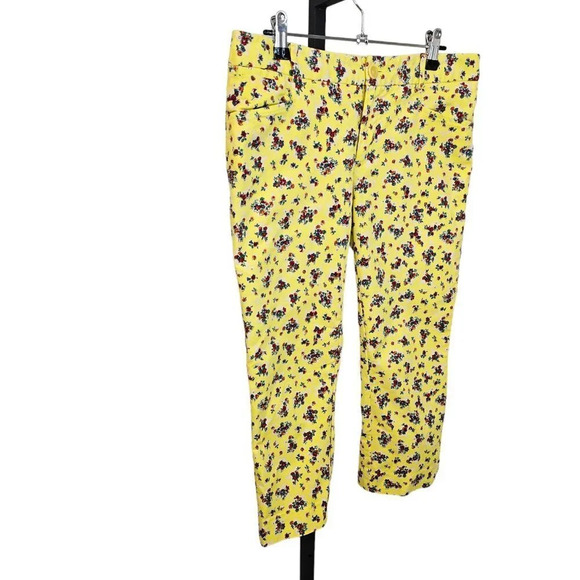 Anthropologie Cartonnier Womens Floral Crop Pants Size 4 - Picture 2 of 8